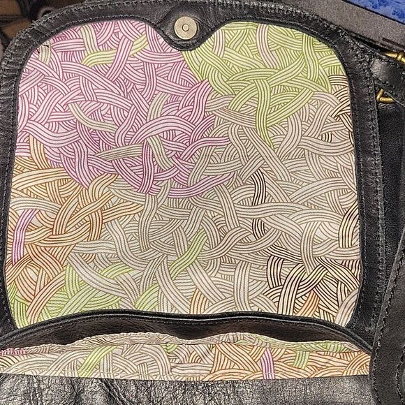 The Sak Black Serrano Leather Saddle Bag Crossbody - Picture 7 of 7